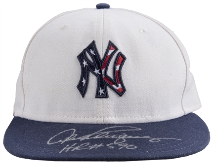 2010 Alex Rodriguez Game Used & Signed New York Yankees Memorial Day Weekend Cap Used For Career Home Run #590 - Grand Slam #20 (MLB Authenticated & Beckett)